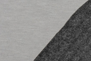 Alpenfleece, uni, hellgrau meliert, 0,5 m